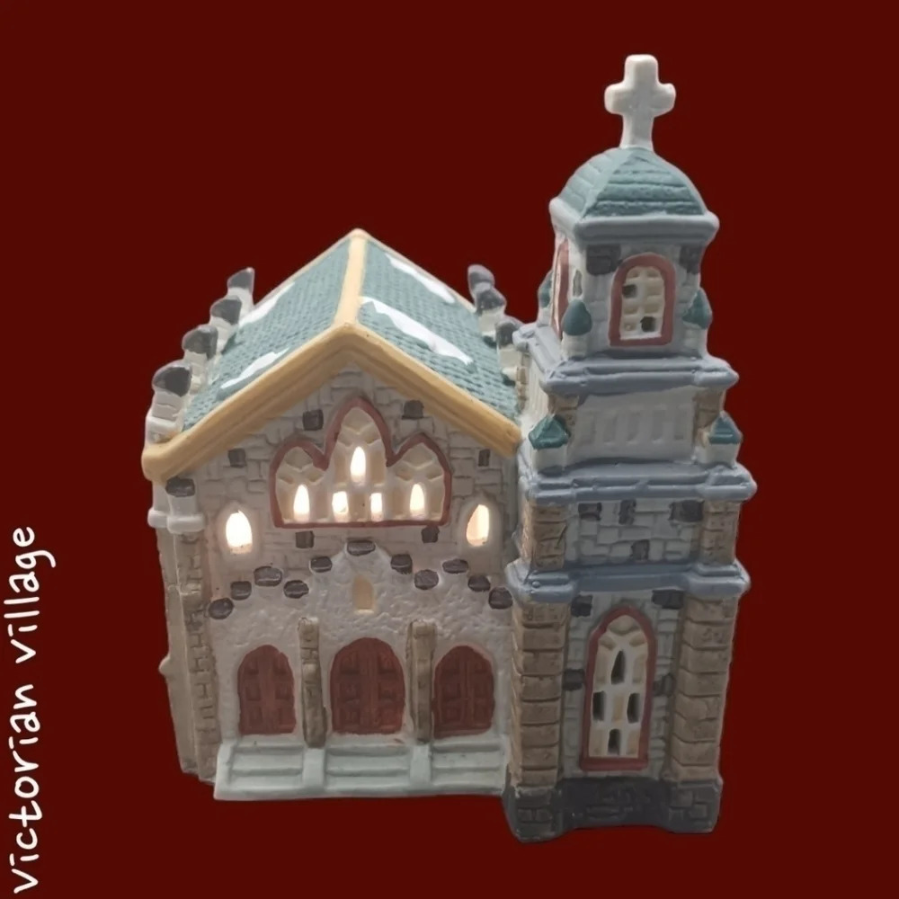 Victorian village colectible church